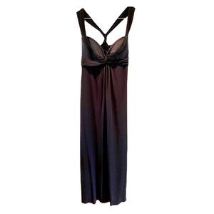 LAUNDRY by SHELLI SEGAL- Sexy Black Gown (size 4)